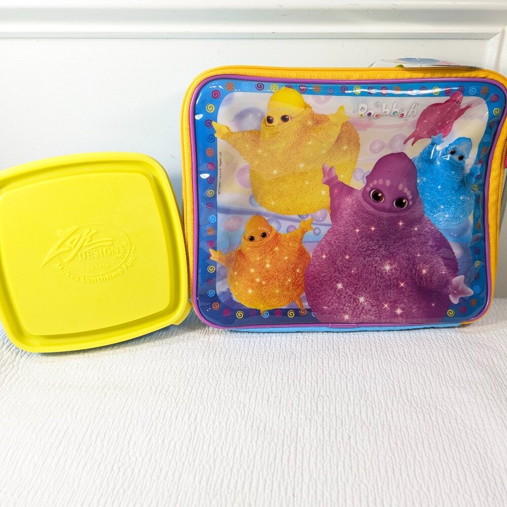 NEW‎ Boohbah Lunch Bag Zing Zing Zingbah Ragdoll Purple Blue Pink Yellow Vintage
